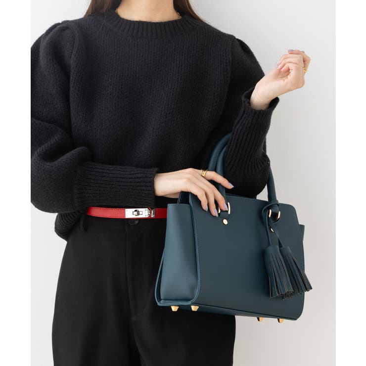 Dグリーン | ハンドバッグ レディース 黒 | ninon