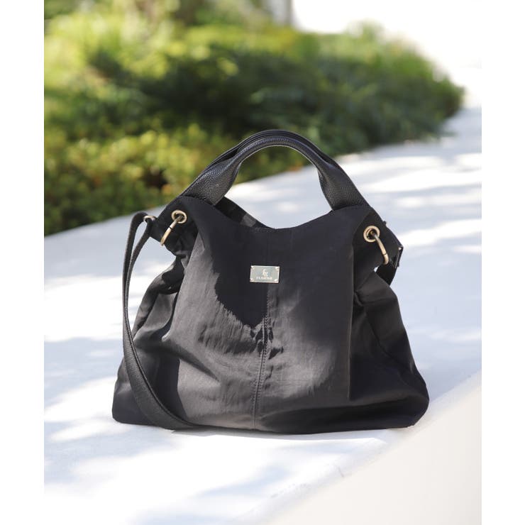 ナイロンブラック/ブラック | 斜めがけバッグ ハンドバッグ レディース | ninon