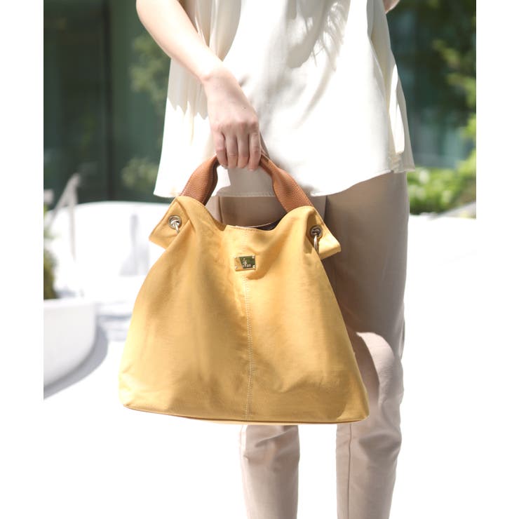 コットンイエロー/キャメル | 斜めがけバッグ ハンドバッグ レディース | ninon