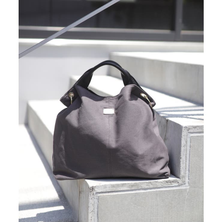 コットンチャコール/ブラック | 斜めがけバッグ ハンドバッグ レディース | ninon