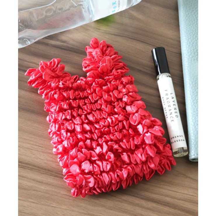 レッド | エコバッグ おしゃれ くしゅくしゅ | ninon