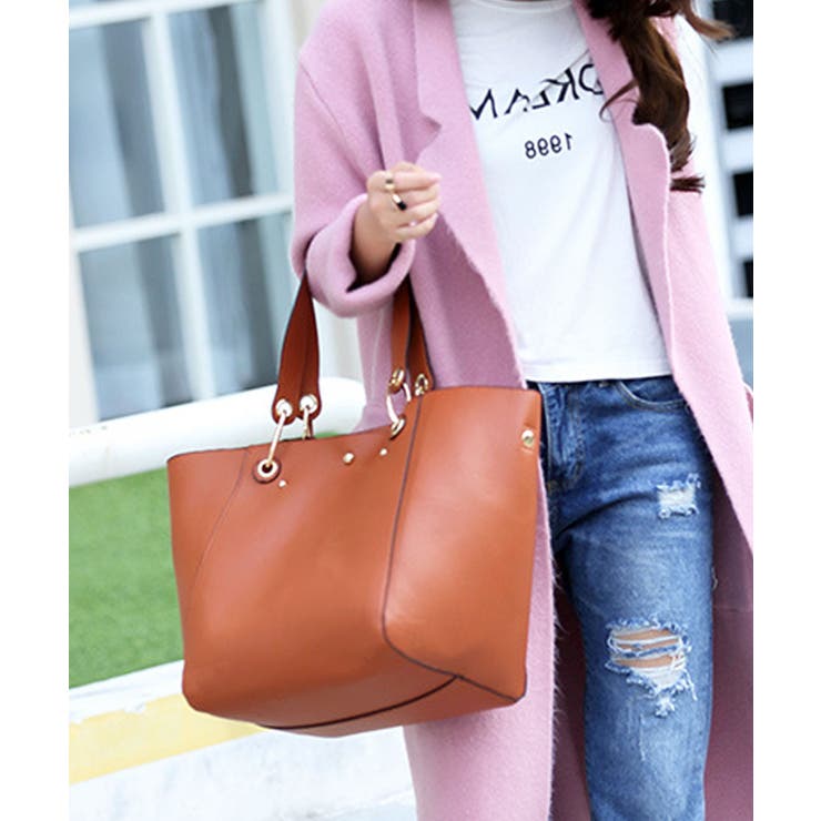 キャメル | トートバッグ 大きめ レディース | ninon