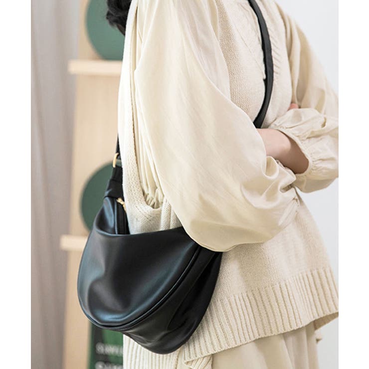 ブラック | ショルダーバッグ レディース メンズ | ninon