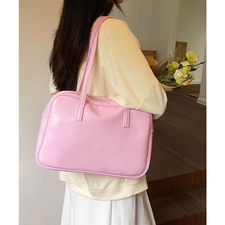 sunbeam woven pink geo ボストンバッグ オファー