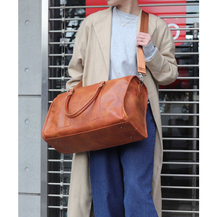 キャメル | ボストンバッグ レディース 大容量 | ninon