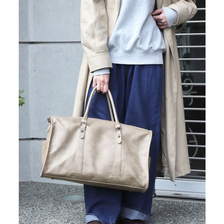 アッシュグレー | ボストンバッグ レディース 大容量 | ninon