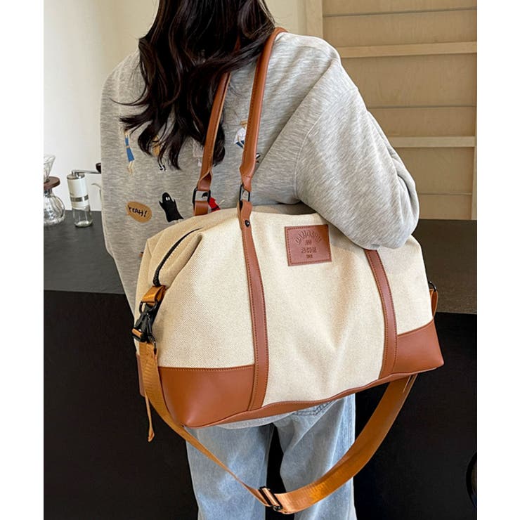 キャメル | ボストンバッグ 大容量 レディース | ninon