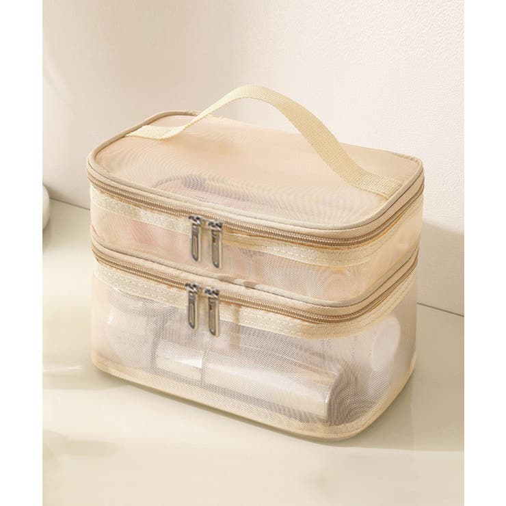 クリーム | ポーチ 小物入れ おしゃれ | ninon