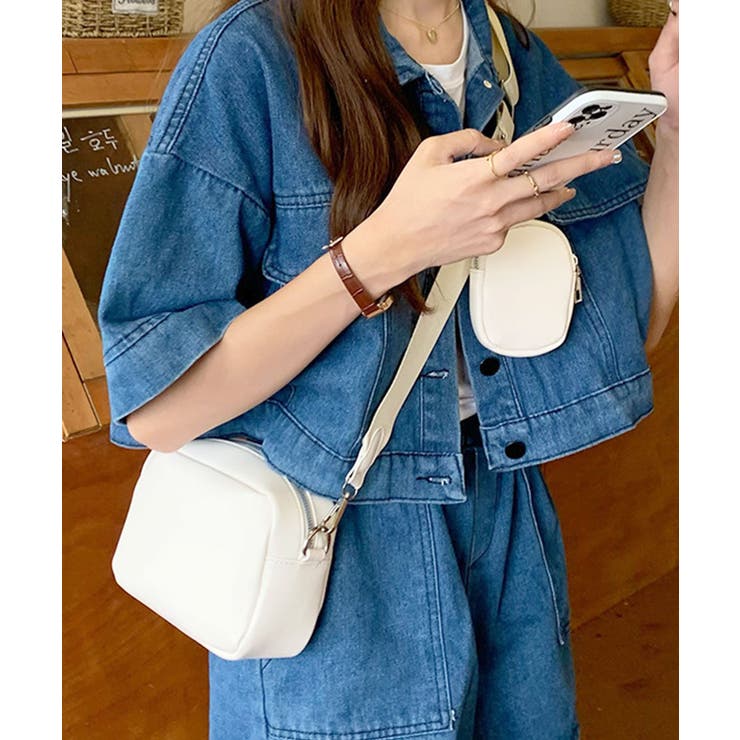 【美品】コムデギャルソン クリア ショルダーバッグ ブルー 斜めがけ ショルダーバッグ レディース 斜めがけ[品番：NNNA0003280