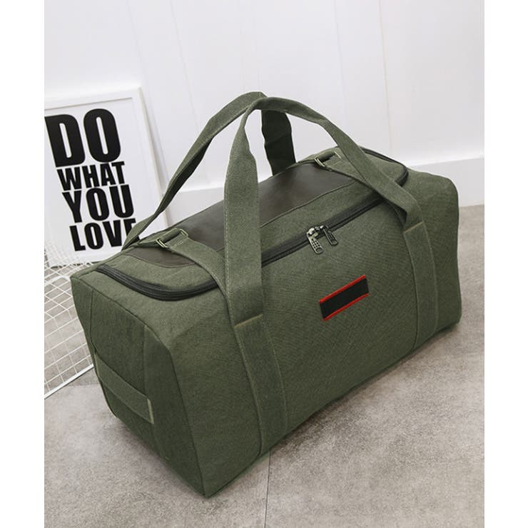 コの字開き/グリーン | ボストンバッグ レディース 修学旅行 | ninon