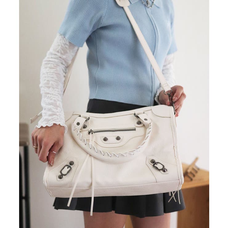 ホワイト | ボストンバッグ レディース 小さめ | ninon