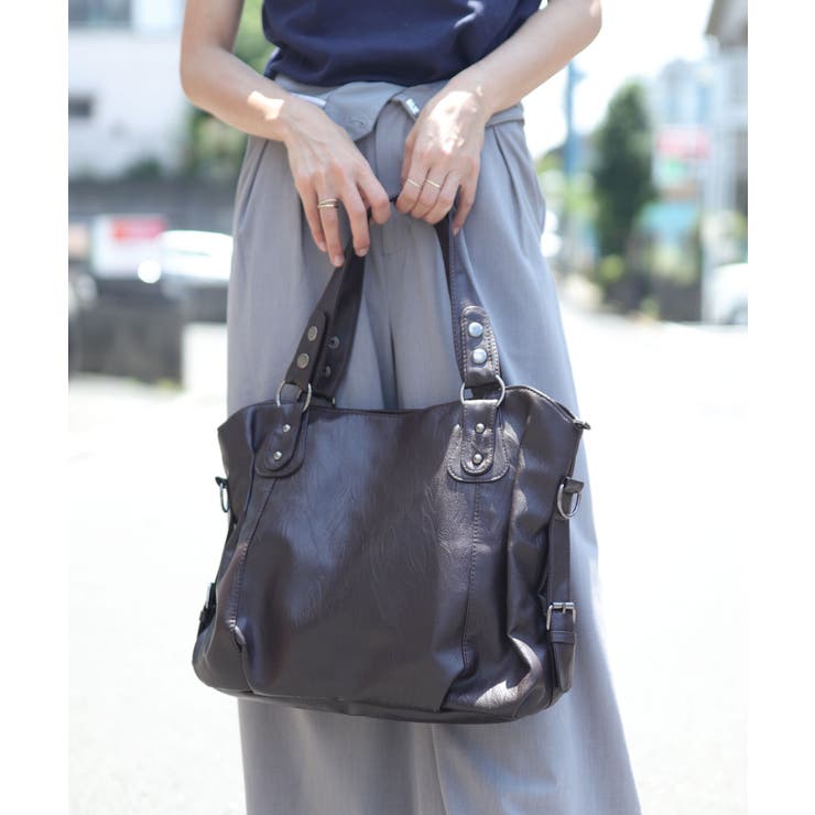 モカ | トートバッグ レディース ファスナー付き | ninon