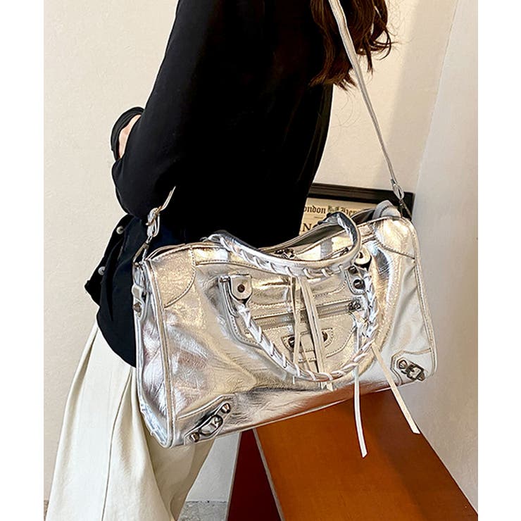 シルバー | ボストンバッグ ショルダーバッグ レディース | ninon