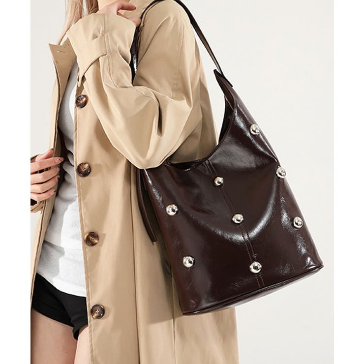 モカ | ハンドバッグ レディース 黒 | ninon