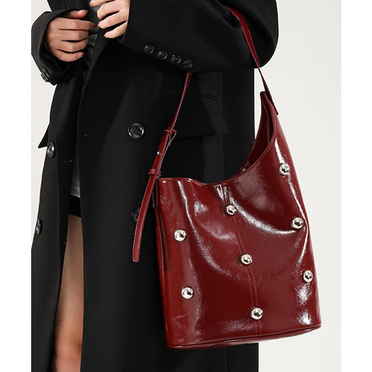 ワインレッド | ハンドバッグ レディース 黒 | ninon