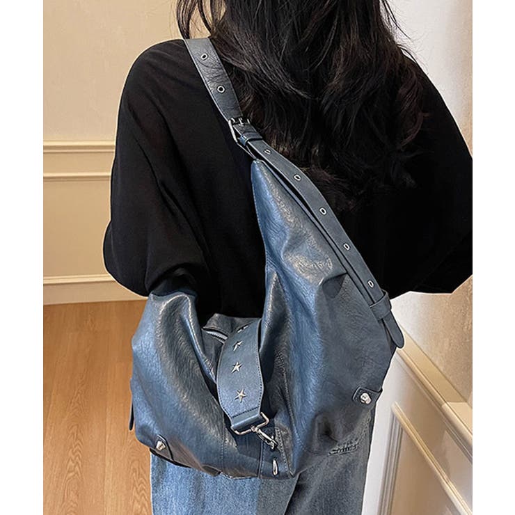 ブルーグレー | ショルダーバッグ レディース 斜めがけ | ninon