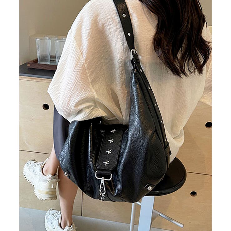 ブラック | ショルダーバッグ レディース 斜めがけ | ninon