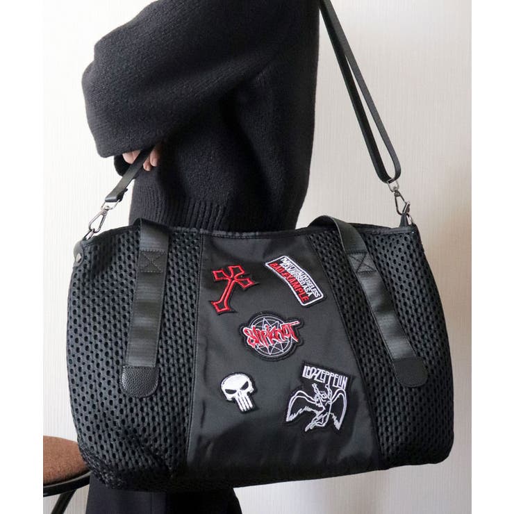 ブラックA/Lサイズ | ボストンバッグ レディース 大容量 | ninon