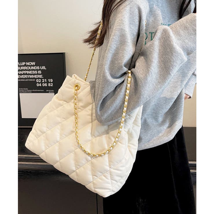 オフホワイト | トートバッグ レディース 大きめ | ninon