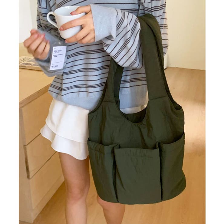 モスグリーン | トートバッグ レディース 軽量 | ninon