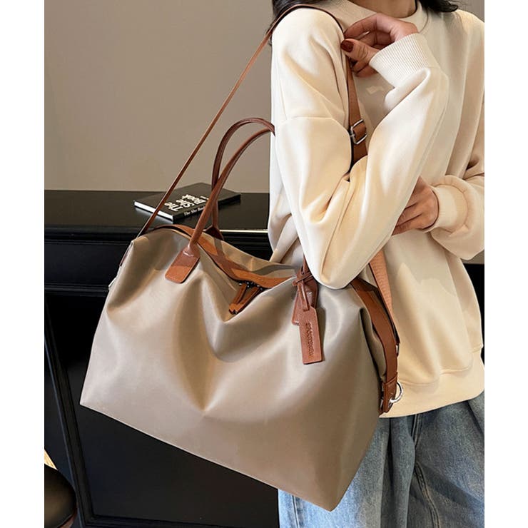 グレイッシュベージュ | ボストンバッグ 旅行 レディース | ninon