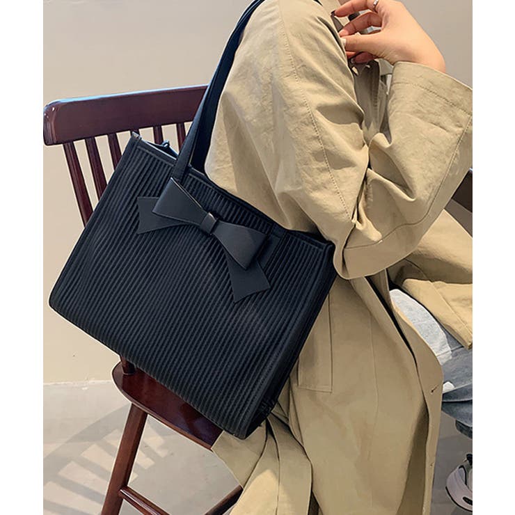 ブラック/ブラック | トートバッグ レディース おしゃれ | ninon