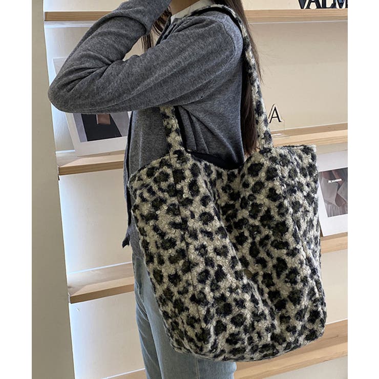 ベージュ(レオパード) | トートバッグ レディース おしゃれ | ninon