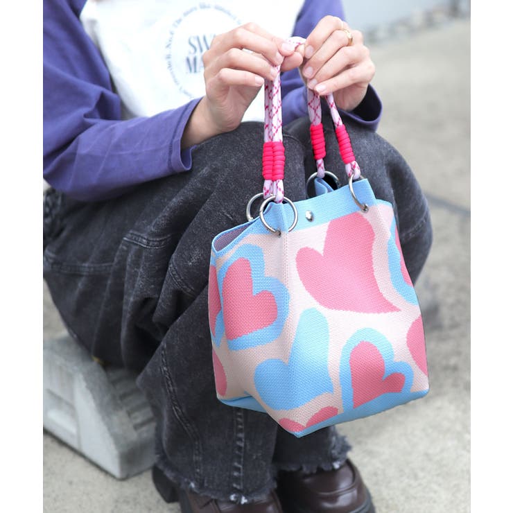 ニットバッグ ミニ 持ち手 | ninon | 詳細画像12 