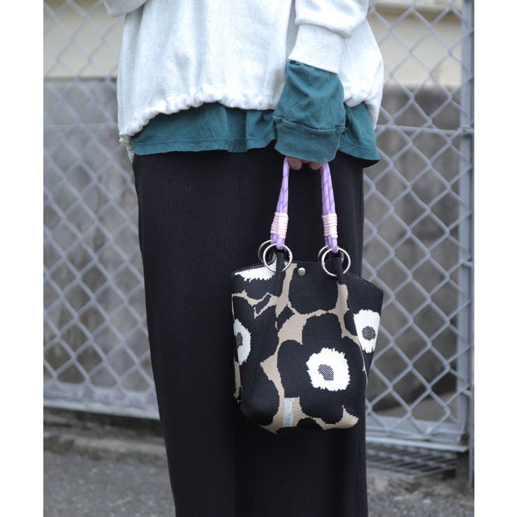 ニットバッグ ミニ 持ち手 | ninon | 詳細画像2 