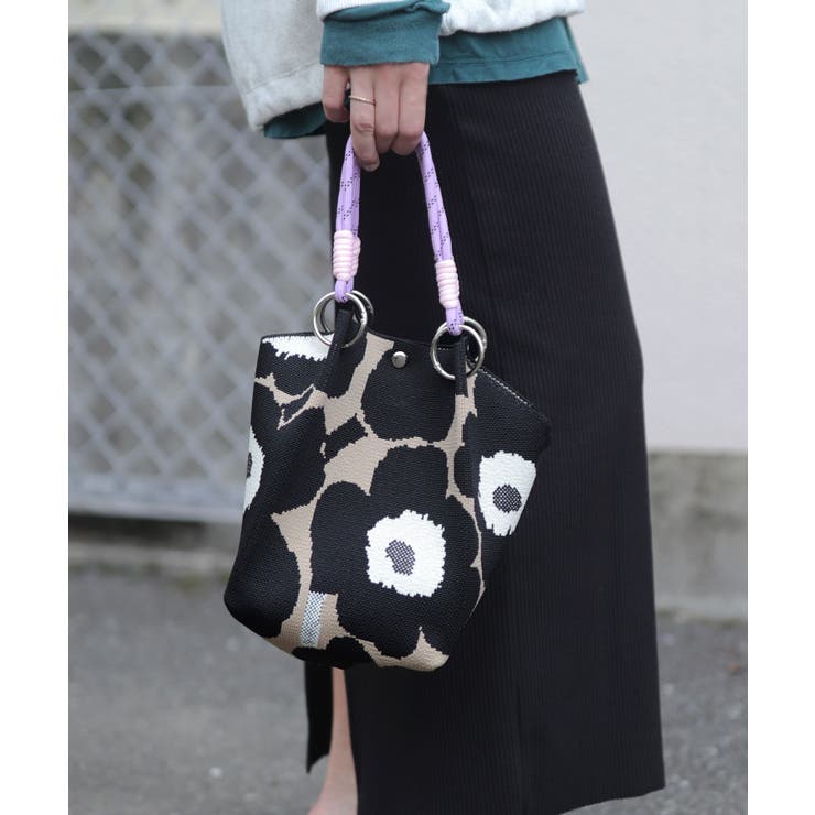 ニットバッグ ミニ 持ち手 | ninon | 詳細画像3 