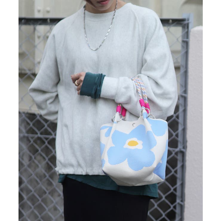 ニットバッグ ミニ 持ち手 | ninon | 詳細画像4 