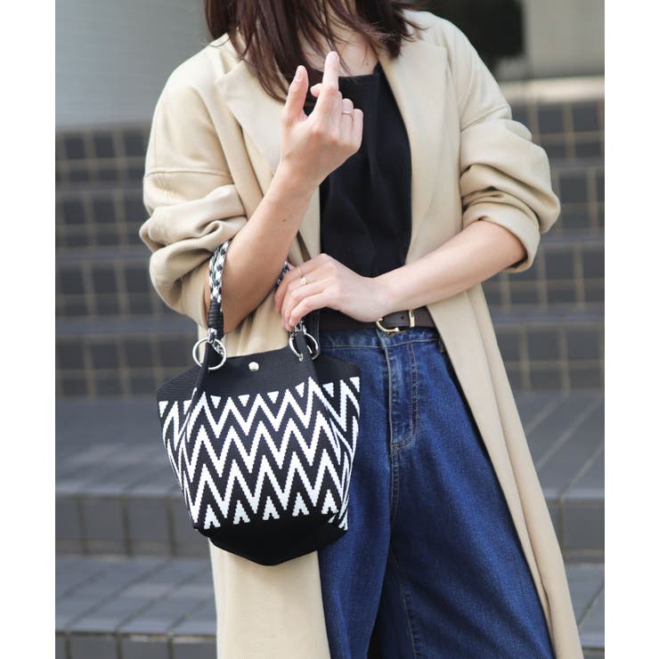 ニットバッグ ミニ 持ち手 | ninon | 詳細画像7 