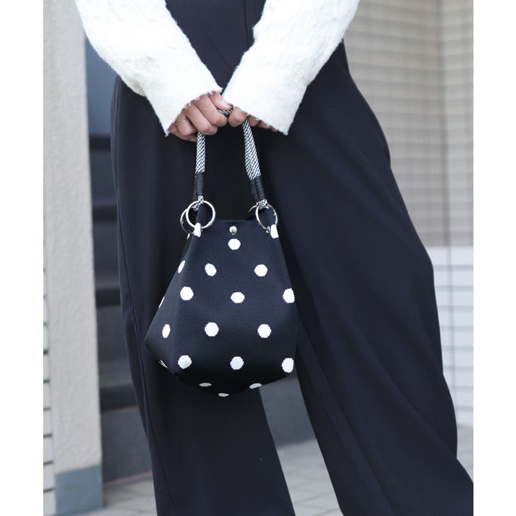 ニットバッグ ミニ 持ち手 | ninon | 詳細画像8 