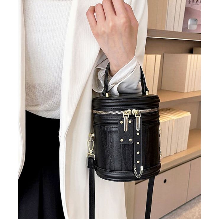 バニティバッグ ショルダー 黒 | ninon | 詳細画像8 