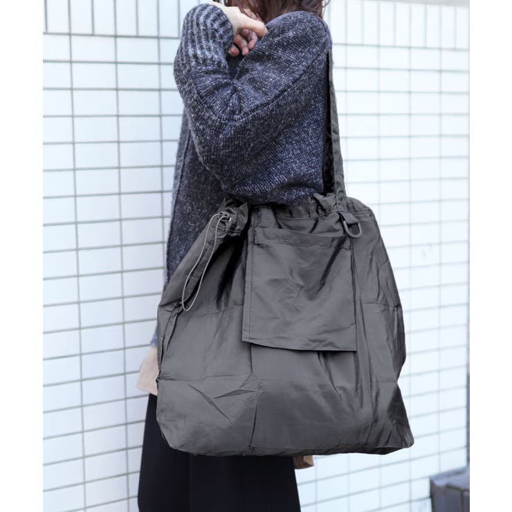 ダークグレー | エコバッグ 収納 おしゃれ | ninon