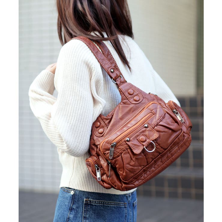 キャメル | ハンドバッグ レディース ショルダー | ninon