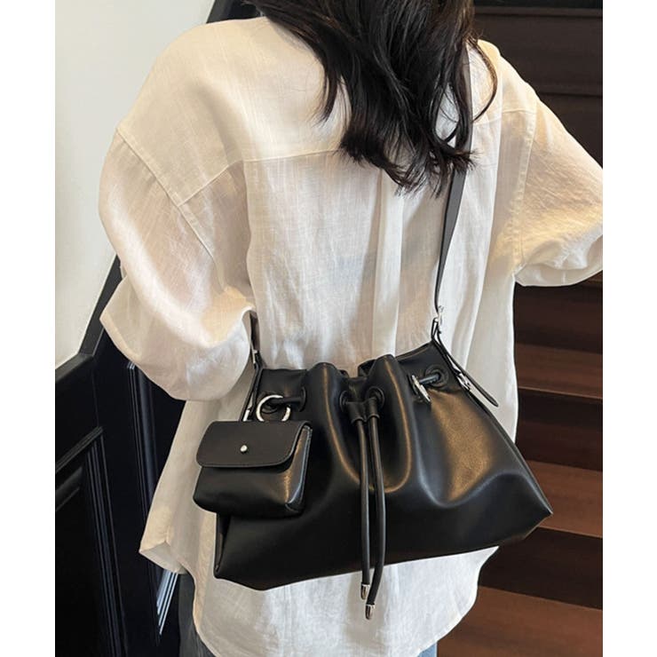 ブラック | ショルダーバッグ レディース 2way | ninon