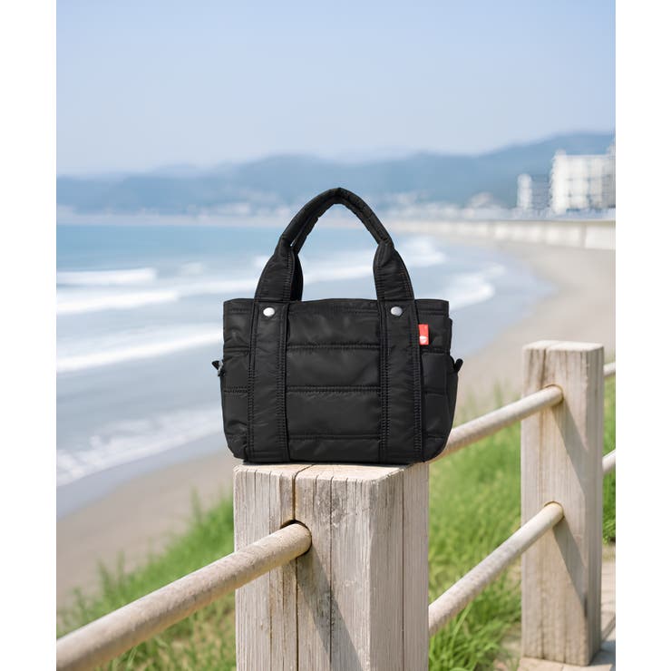 ブラック | マザーズバッグ トートバッグ 軽量 | ninon