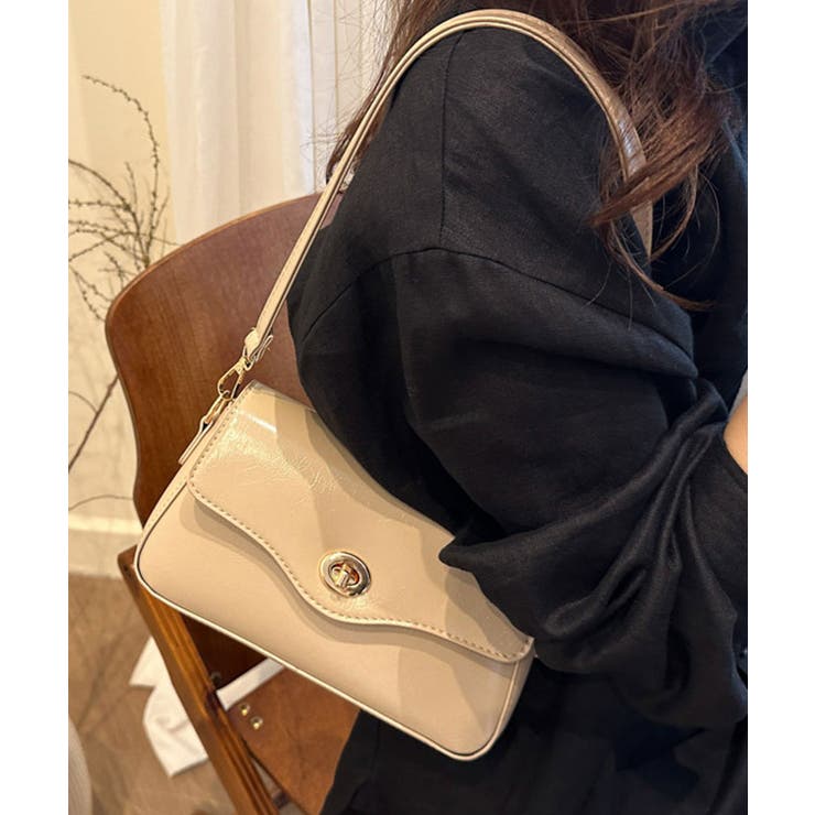 ベージュ | ターンロック ハンドバッグ レディース | ninon