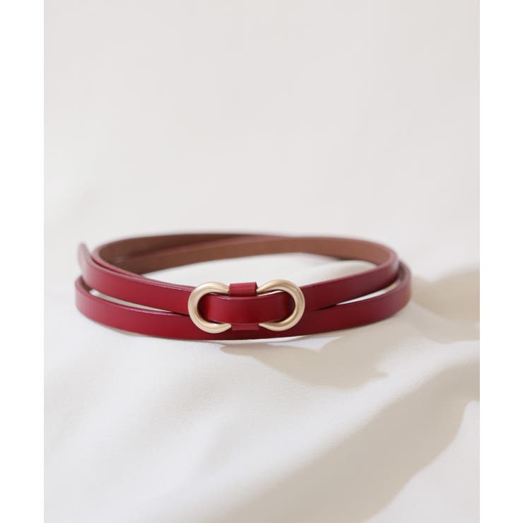 レッド | ベルト レディース 穴なし | ninon