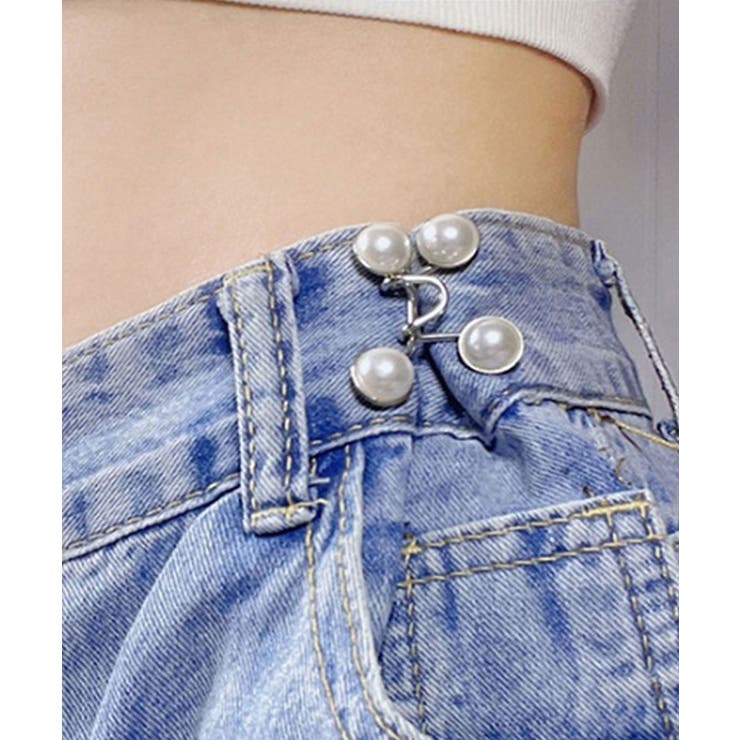 【ピン式】　ホワイトパール | ベルト アジャスター バックル | ninon