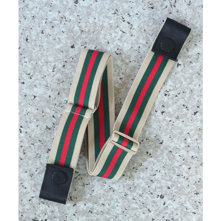 ベージュ/グリーンWライン | ベルト レディース メンズ | ninon