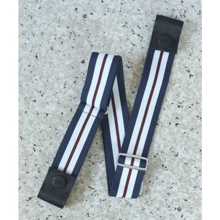 ネイビー/ホワイトWライン | ベルト レディース メンズ | ninon