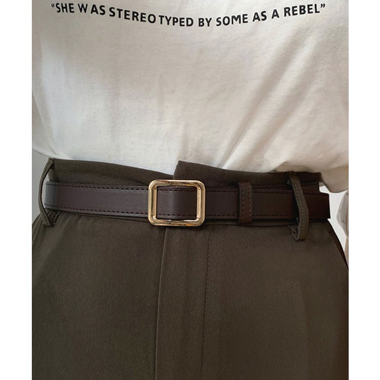 モカ/GD | ベルト レディース カジュアル | ninon