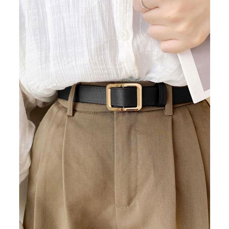 ブラック/GD | ベルト レディース カジュアル | ninon