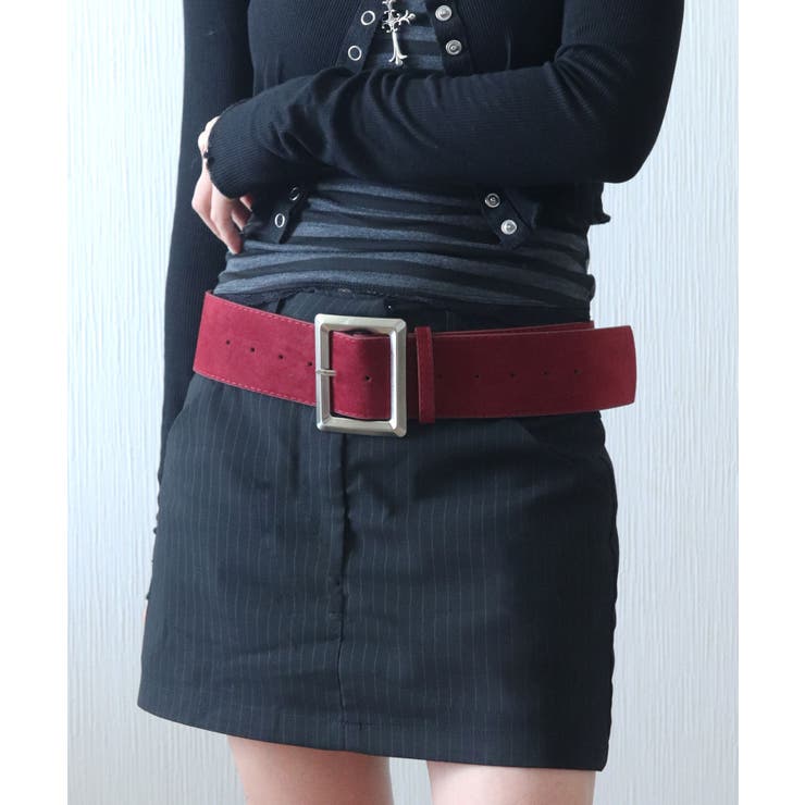 ワインレッド | ベルト レディース ジーンズ | ninon