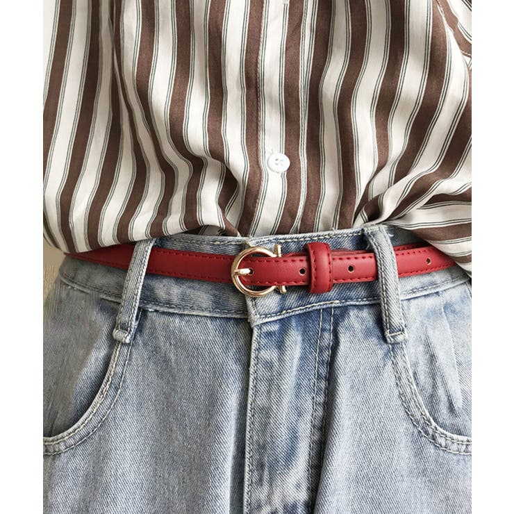 レッド | ベルト レディース ワンピース用 | ninon