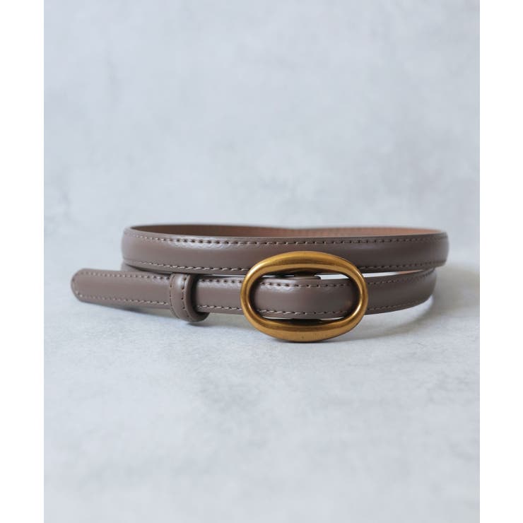 アッシュブラウン/GD | ベルト レディース 穴なし | ninon
