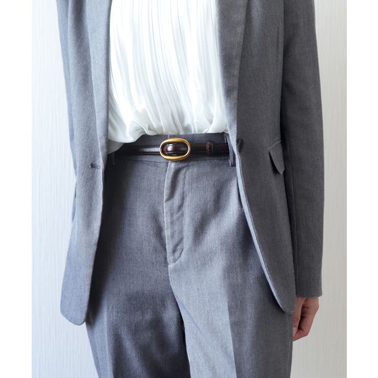 チョコ/GD | ベルト レディース 穴なし | ninon