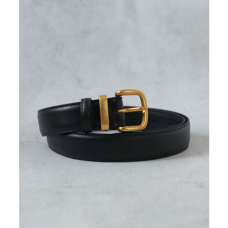 ブラック/GD | ベルト レディース 牛革 | ninon
